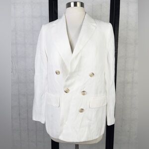 J.Crew white linen blazer. Size: 2